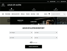 Tablet Screenshot of lexusofaustin.com